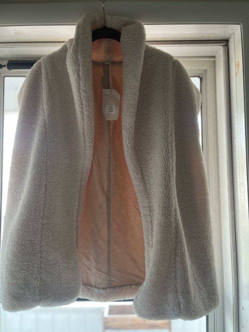 Sherpa look vest
